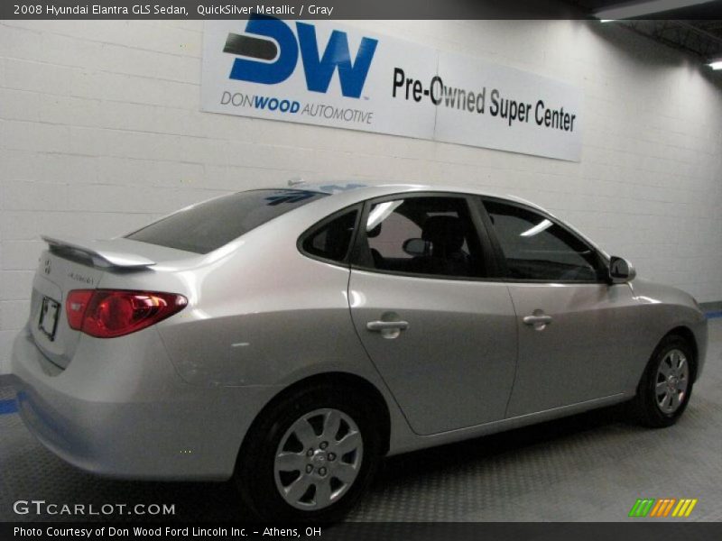 QuickSilver Metallic / Gray 2008 Hyundai Elantra GLS Sedan