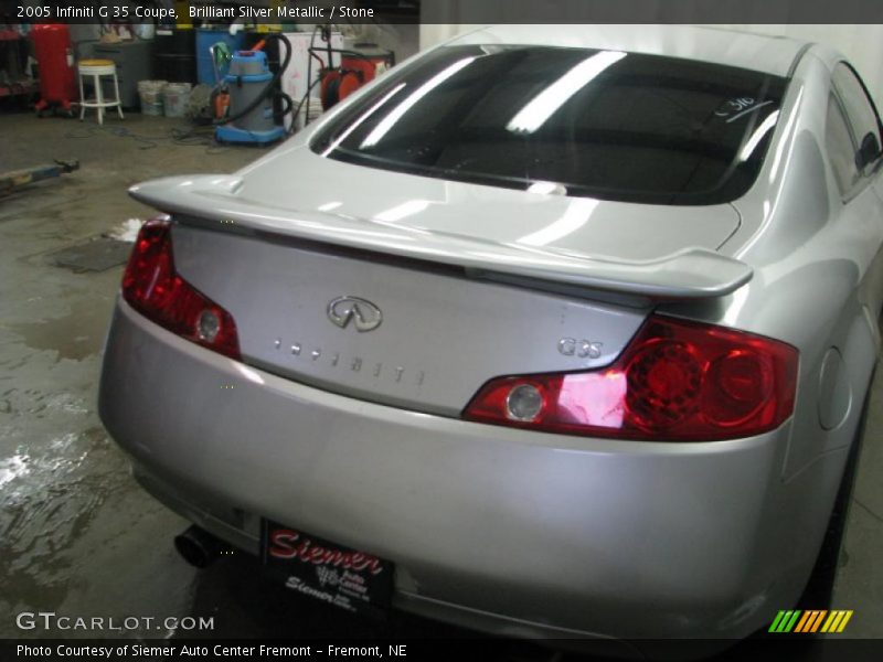 Brilliant Silver Metallic / Stone 2005 Infiniti G 35 Coupe