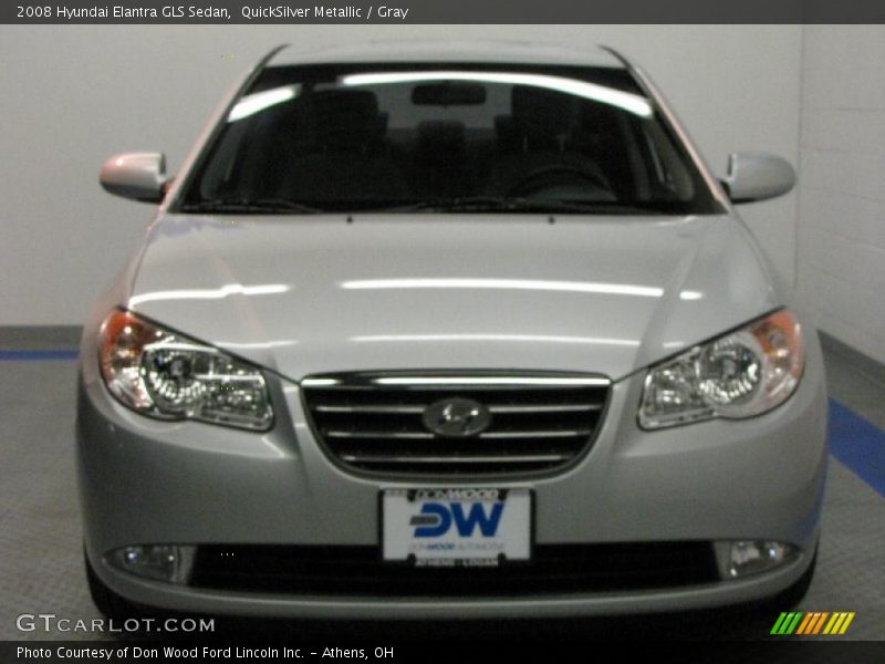 QuickSilver Metallic / Gray 2008 Hyundai Elantra GLS Sedan