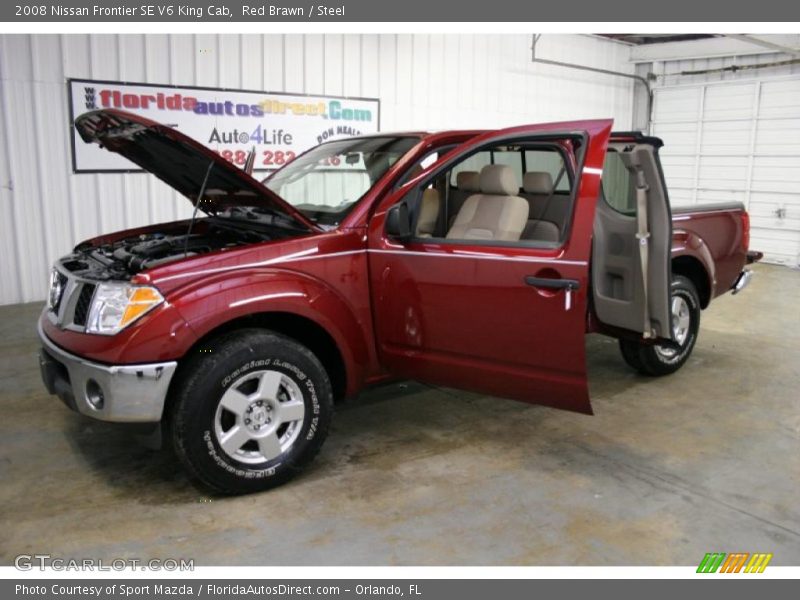 Red Brawn / Steel 2008 Nissan Frontier SE V6 King Cab
