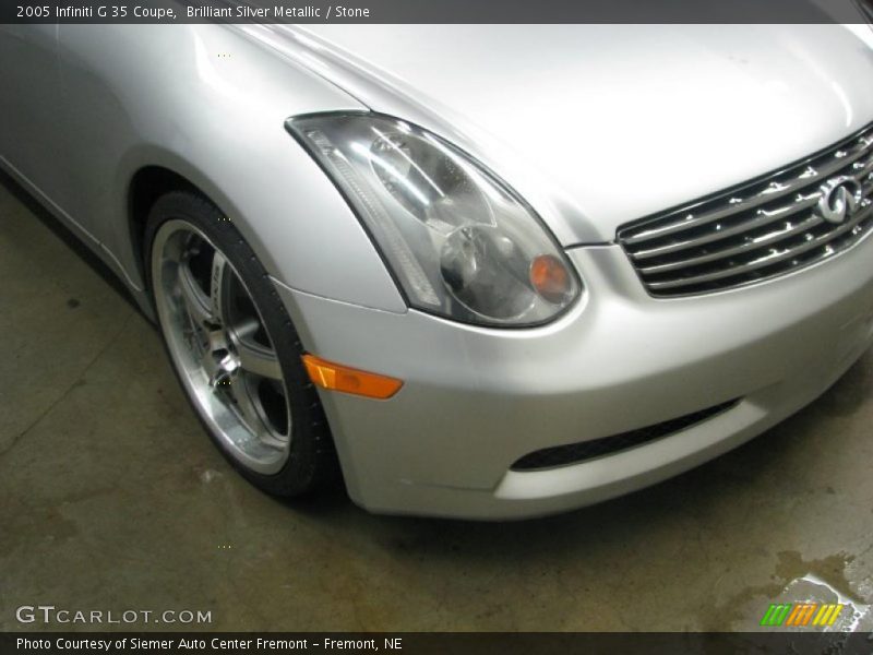 Brilliant Silver Metallic / Stone 2005 Infiniti G 35 Coupe