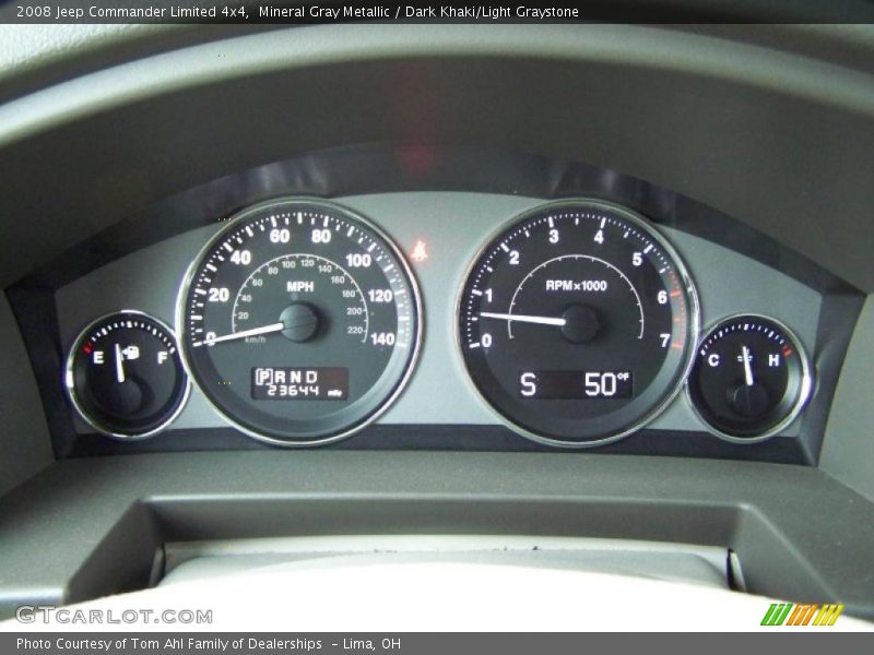 Mineral Gray Metallic / Dark Khaki/Light Graystone 2008 Jeep Commander Limited 4x4