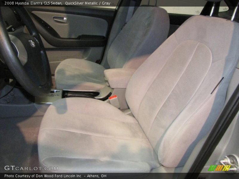 QuickSilver Metallic / Gray 2008 Hyundai Elantra GLS Sedan