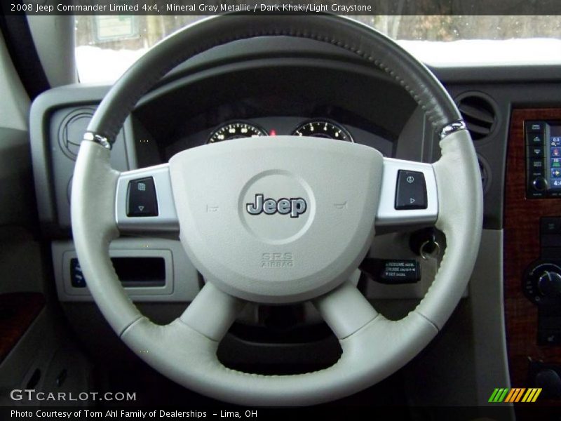 Mineral Gray Metallic / Dark Khaki/Light Graystone 2008 Jeep Commander Limited 4x4