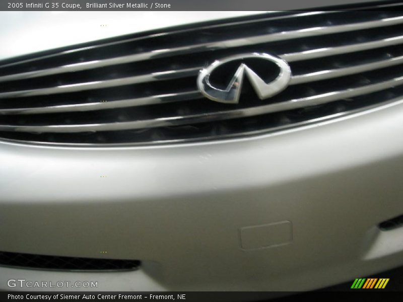 Brilliant Silver Metallic / Stone 2005 Infiniti G 35 Coupe