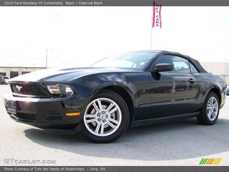 Black / Charcoal Black 2010 Ford Mustang V6 Convertible