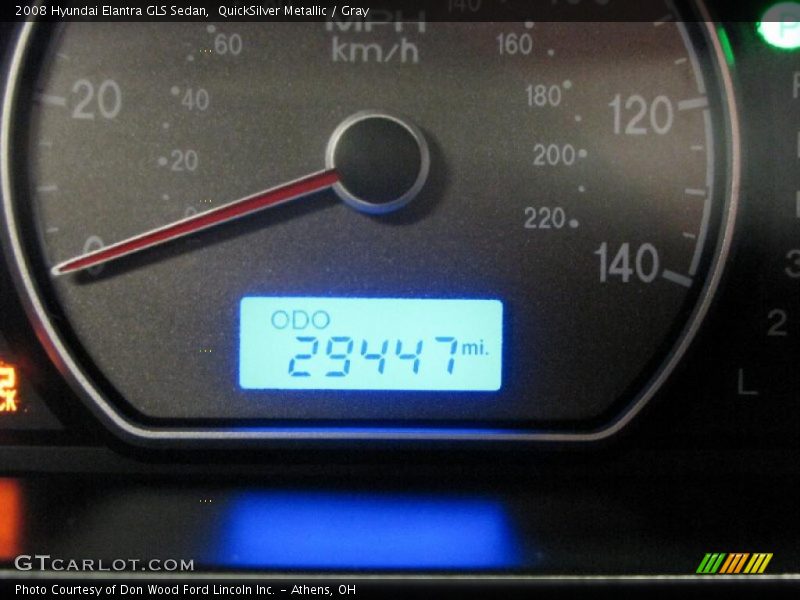 QuickSilver Metallic / Gray 2008 Hyundai Elantra GLS Sedan