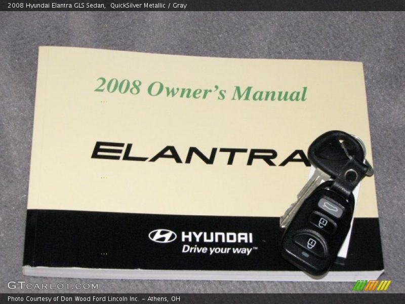 QuickSilver Metallic / Gray 2008 Hyundai Elantra GLS Sedan