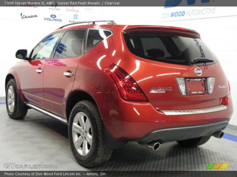 Sunset Red Pearl Metallic / Charcoal 2006 Nissan Murano SL AWD