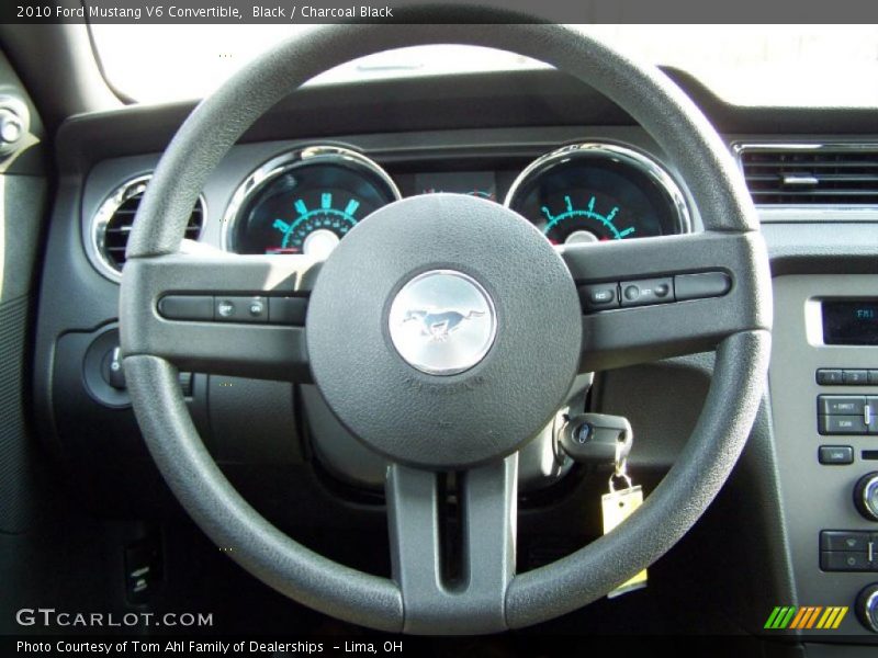 Black / Charcoal Black 2010 Ford Mustang V6 Convertible