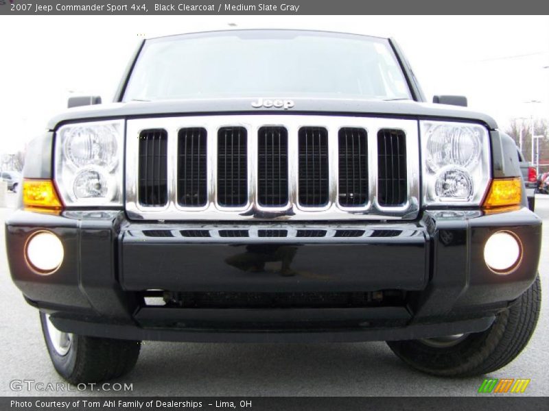 Black Clearcoat / Medium Slate Gray 2007 Jeep Commander Sport 4x4