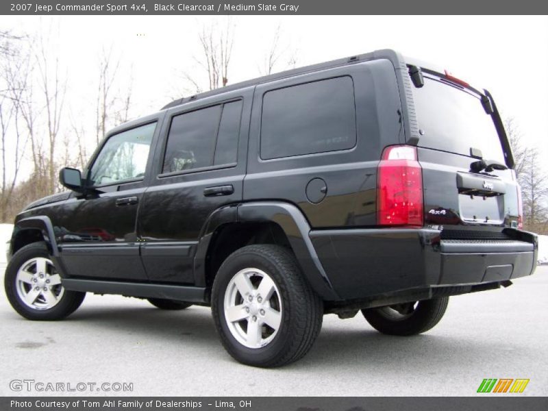 Black Clearcoat / Medium Slate Gray 2007 Jeep Commander Sport 4x4