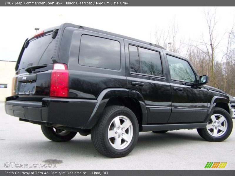 Black Clearcoat / Medium Slate Gray 2007 Jeep Commander Sport 4x4