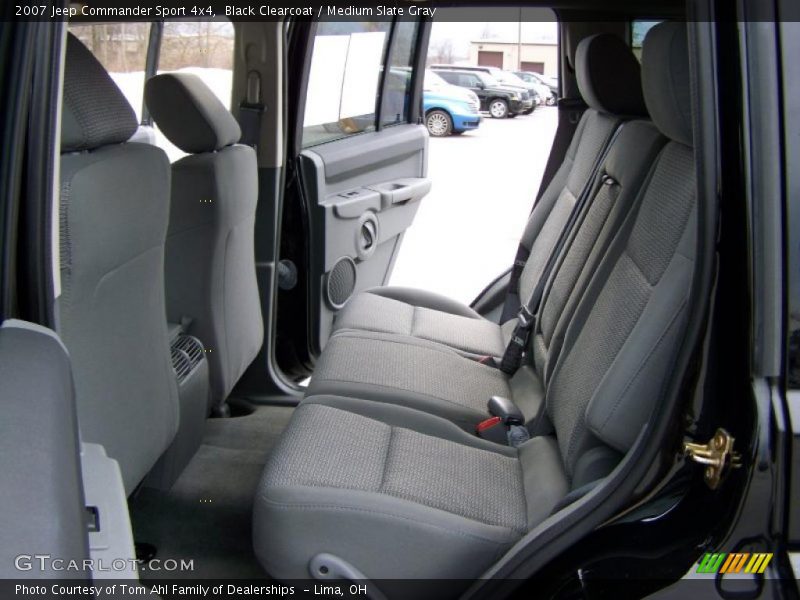 Black Clearcoat / Medium Slate Gray 2007 Jeep Commander Sport 4x4