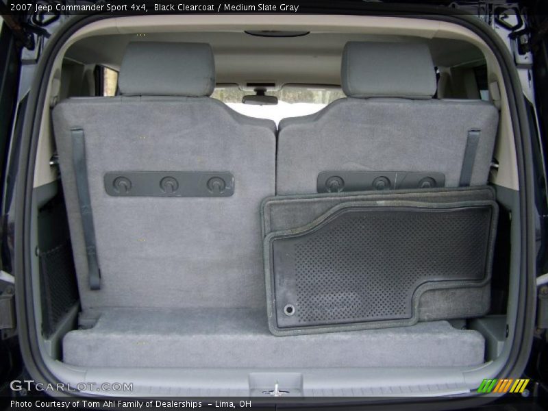 Black Clearcoat / Medium Slate Gray 2007 Jeep Commander Sport 4x4