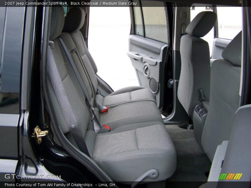 Black Clearcoat / Medium Slate Gray 2007 Jeep Commander Sport 4x4