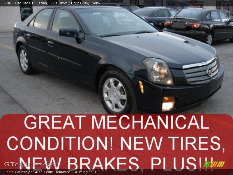 Blue Onyx / Light Gray/Ebony 2003 Cadillac CTS Sedan