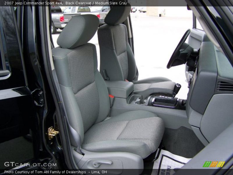 Black Clearcoat / Medium Slate Gray 2007 Jeep Commander Sport 4x4