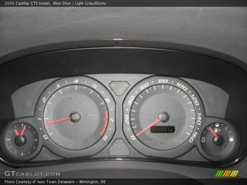 Blue Onyx / Light Gray/Ebony 2003 Cadillac CTS Sedan