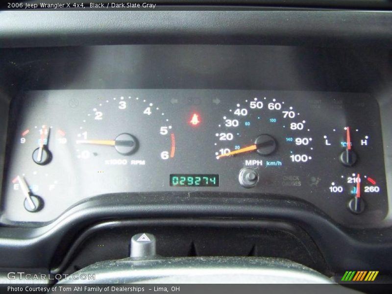 Black / Dark Slate Gray 2006 Jeep Wrangler X 4x4