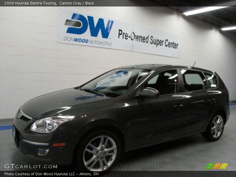 Carbon Gray / Black 2009 Hyundai Elantra Touring
