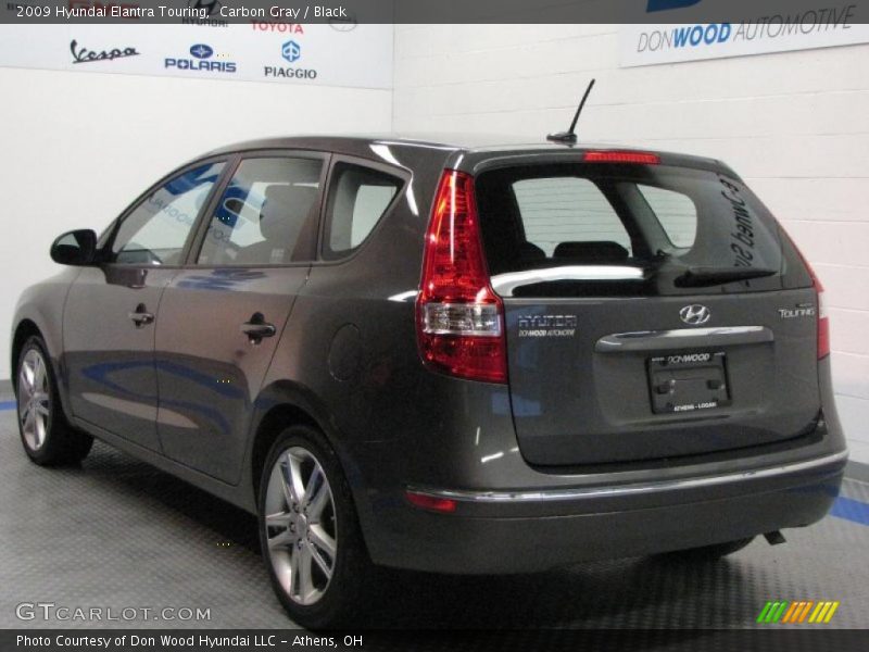 Carbon Gray / Black 2009 Hyundai Elantra Touring