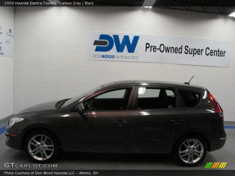 Carbon Gray / Black 2009 Hyundai Elantra Touring