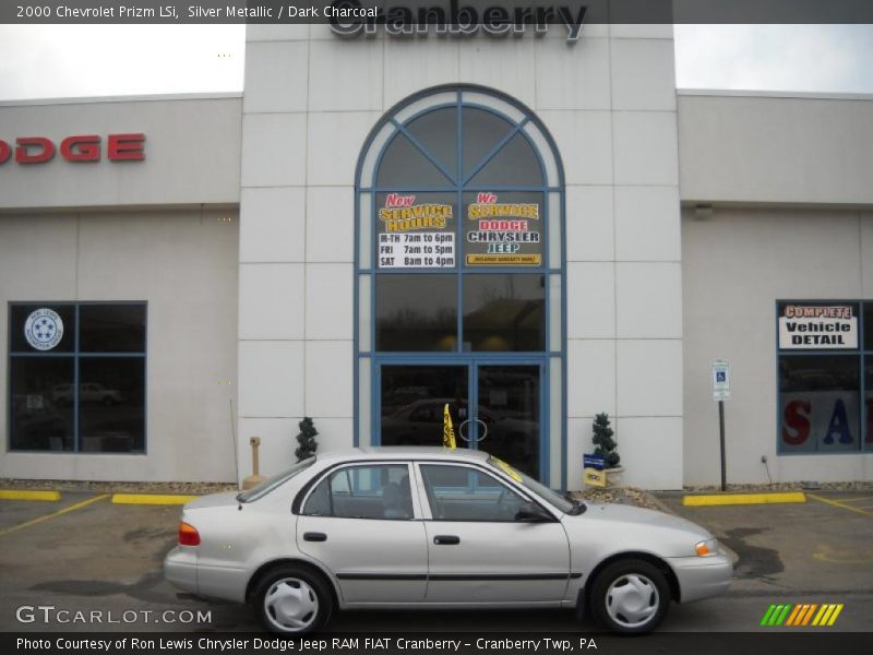 Silver Metallic / Dark Charcoal 2000 Chevrolet Prizm LSi