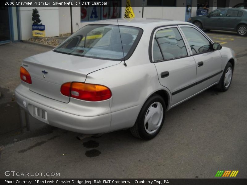 Silver Metallic / Dark Charcoal 2000 Chevrolet Prizm LSi