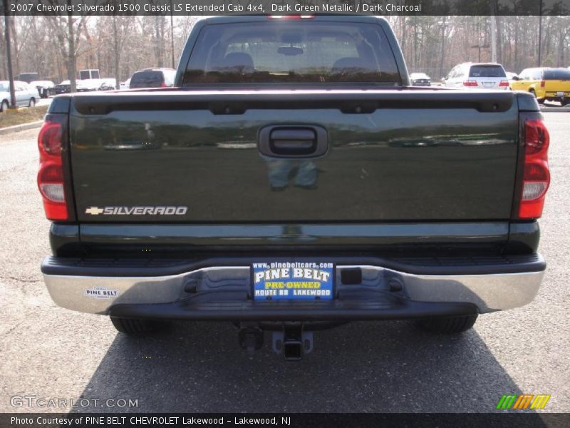 Dark Green Metallic / Dark Charcoal 2007 Chevrolet Silverado 1500 Classic LS Extended Cab 4x4