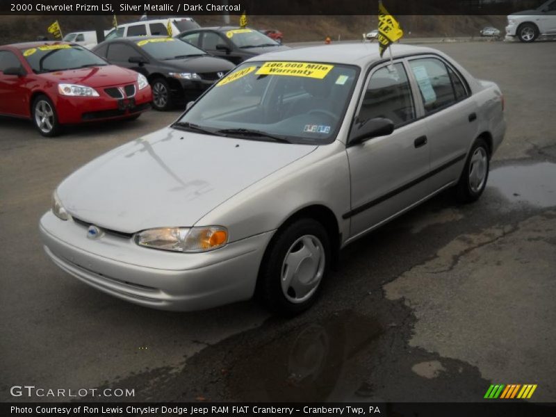 Silver Metallic / Dark Charcoal 2000 Chevrolet Prizm LSi