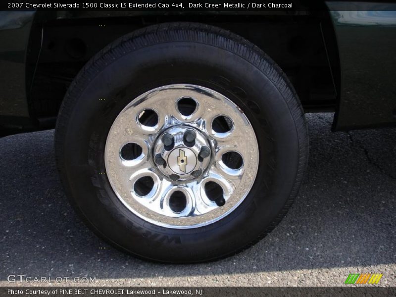 Dark Green Metallic / Dark Charcoal 2007 Chevrolet Silverado 1500 Classic LS Extended Cab 4x4