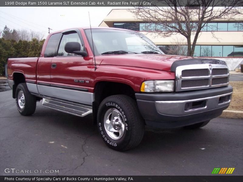 Radiant Fire Pearl / Gray 1998 Dodge Ram 1500 Laramie SLT Extended Cab 4x4