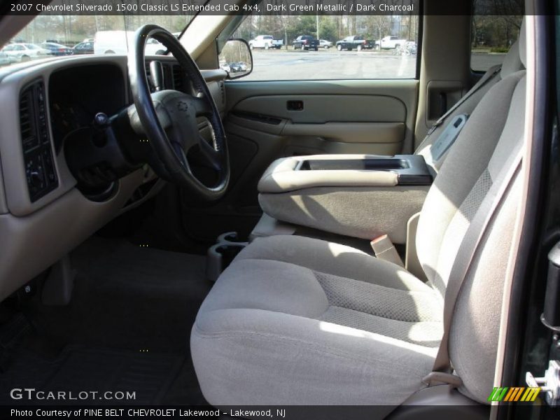 Dark Green Metallic / Dark Charcoal 2007 Chevrolet Silverado 1500 Classic LS Extended Cab 4x4