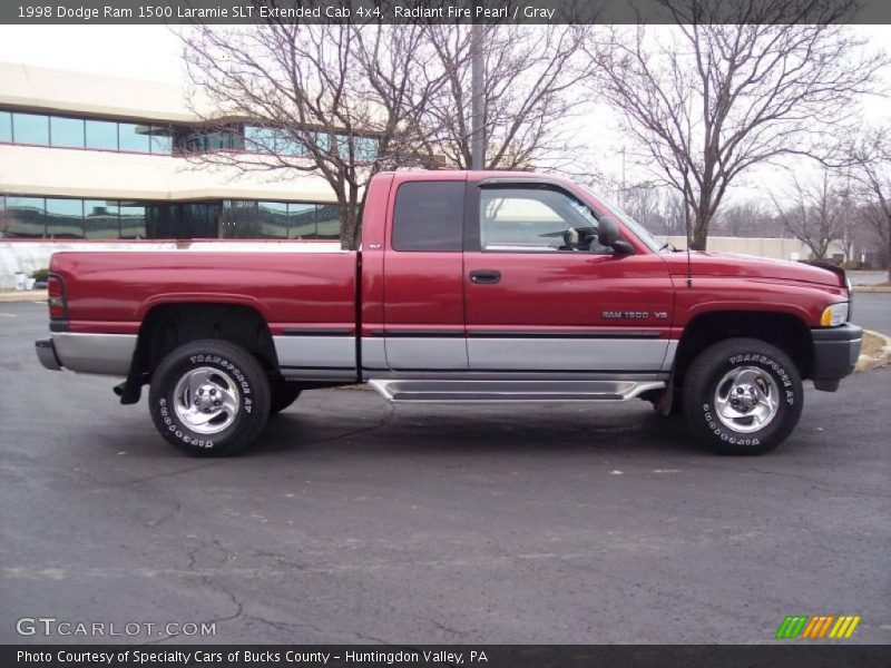 Radiant Fire Pearl / Gray 1998 Dodge Ram 1500 Laramie SLT Extended Cab 4x4