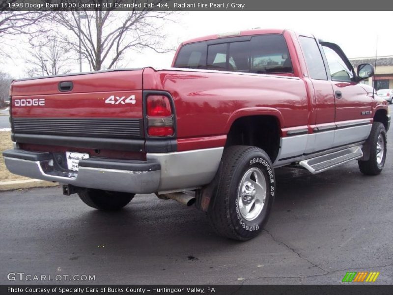Radiant Fire Pearl / Gray 1998 Dodge Ram 1500 Laramie SLT Extended Cab 4x4