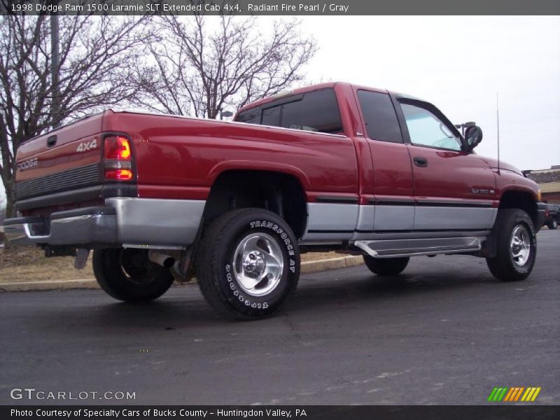 Radiant Fire Pearl / Gray 1998 Dodge Ram 1500 Laramie SLT Extended Cab 4x4