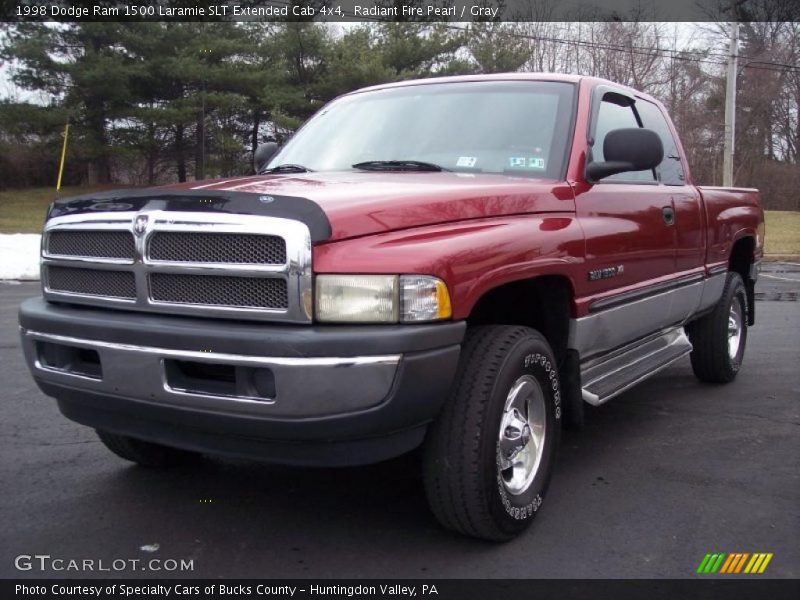 Radiant Fire Pearl / Gray 1998 Dodge Ram 1500 Laramie SLT Extended Cab 4x4