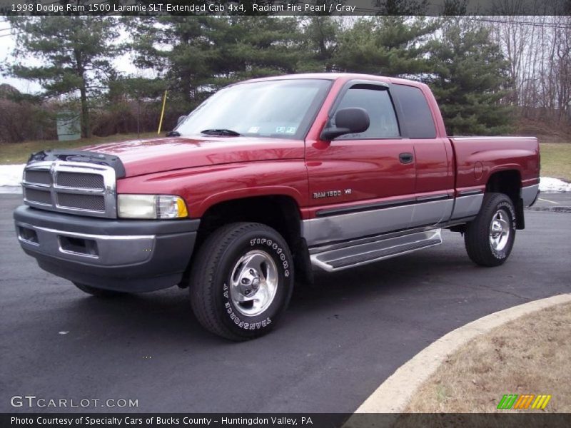 Radiant Fire Pearl / Gray 1998 Dodge Ram 1500 Laramie SLT Extended Cab 4x4