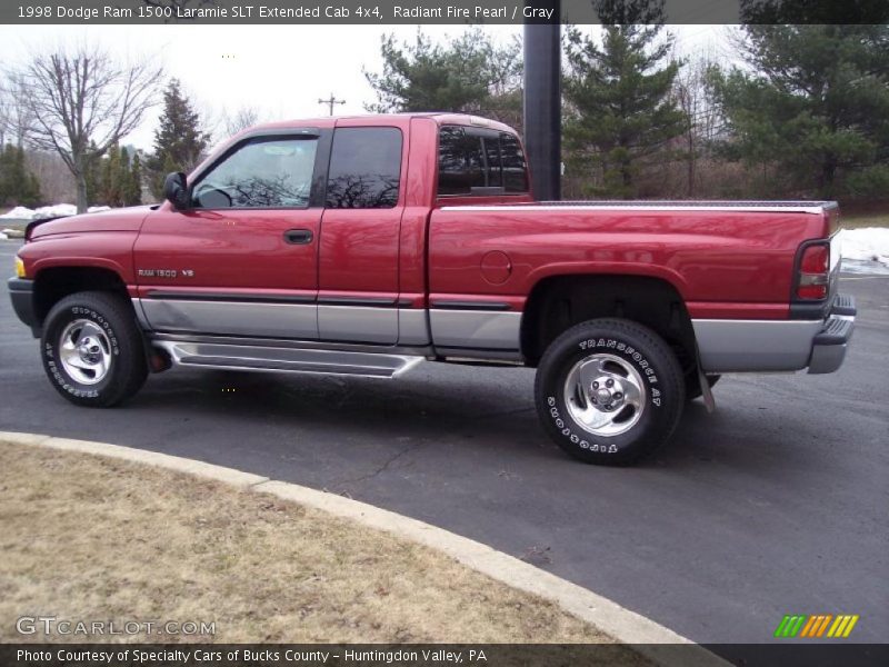 Radiant Fire Pearl / Gray 1998 Dodge Ram 1500 Laramie SLT Extended Cab 4x4