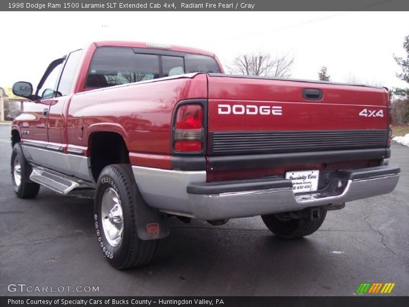 Radiant Fire Pearl / Gray 1998 Dodge Ram 1500 Laramie SLT Extended Cab 4x4