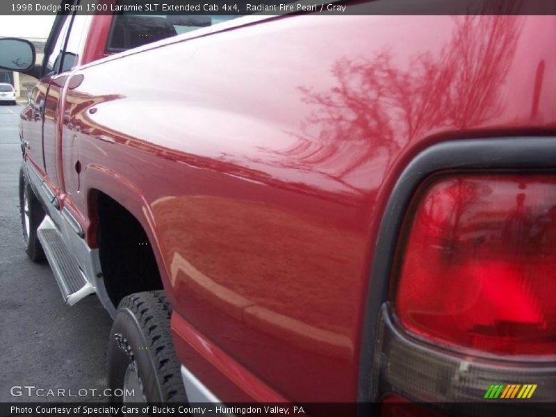 Radiant Fire Pearl / Gray 1998 Dodge Ram 1500 Laramie SLT Extended Cab 4x4