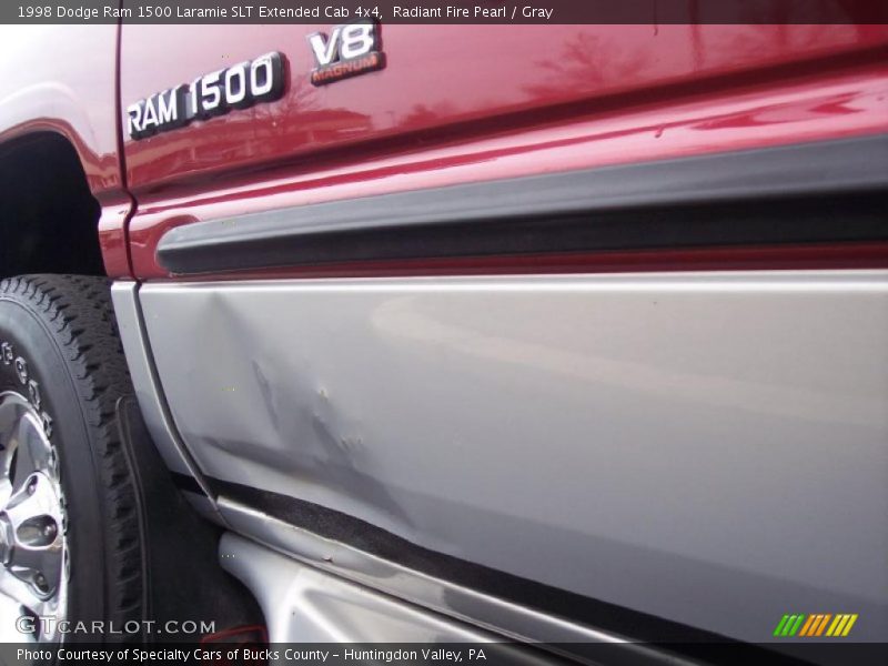 Radiant Fire Pearl / Gray 1998 Dodge Ram 1500 Laramie SLT Extended Cab 4x4