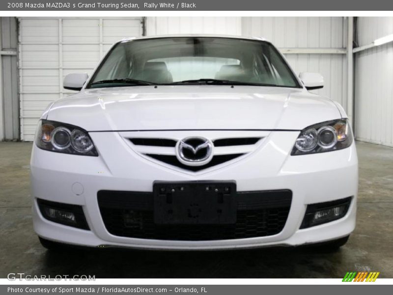 Rally White / Black 2008 Mazda MAZDA3 s Grand Touring Sedan