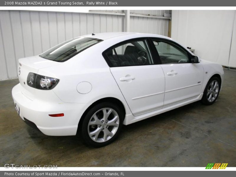 Rally White / Black 2008 Mazda MAZDA3 s Grand Touring Sedan