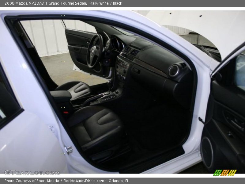 Rally White / Black 2008 Mazda MAZDA3 s Grand Touring Sedan