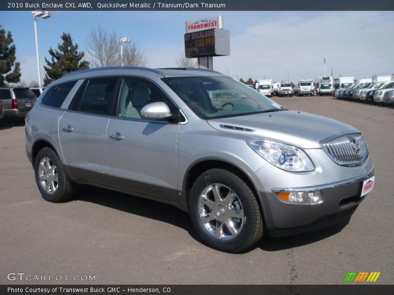 Quicksilver Metallic / Titanium/Dark Titanium 2010 Buick Enclave CXL AWD
