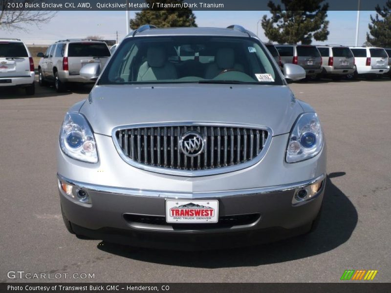 Quicksilver Metallic / Titanium/Dark Titanium 2010 Buick Enclave CXL AWD