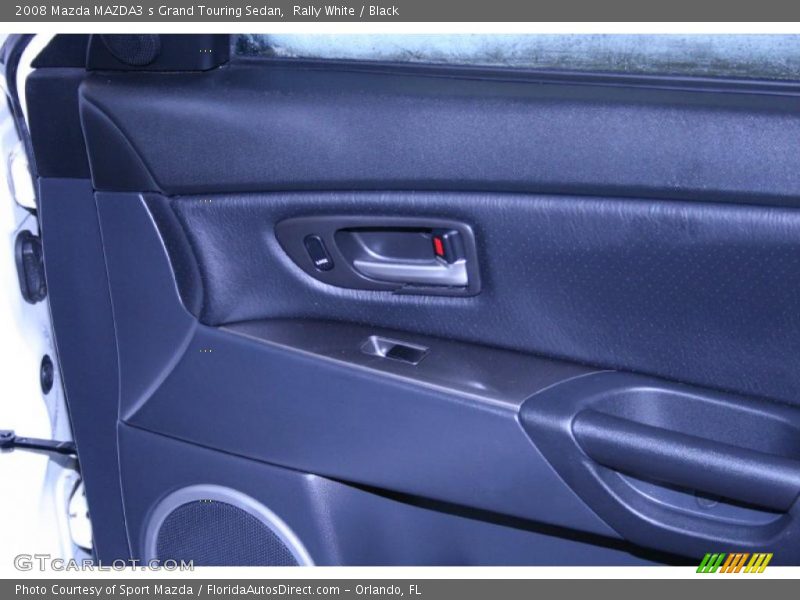 Rally White / Black 2008 Mazda MAZDA3 s Grand Touring Sedan