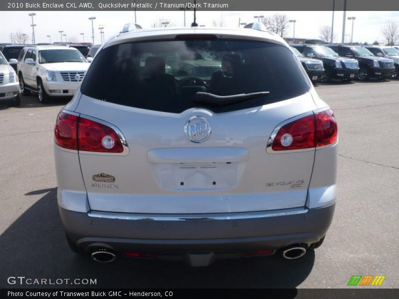 Quicksilver Metallic / Titanium/Dark Titanium 2010 Buick Enclave CXL AWD